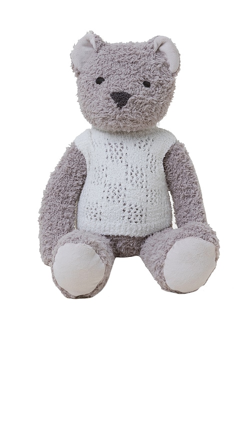 Cozychic Bear Buddie With Vest in Taupe.