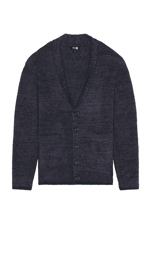 Barefoot Dreams Cozychic Mens Shawl Collar Cardigan In Black