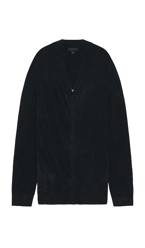 Barefoot Dreams Ccul Zip Front Jacket In Black