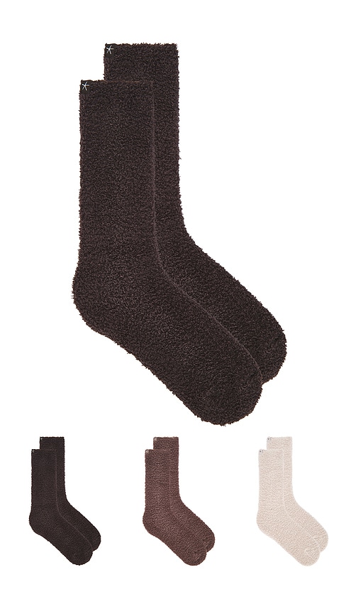 Barefoot Dreams X Revolve Cozychic 3 Pair Sock Set