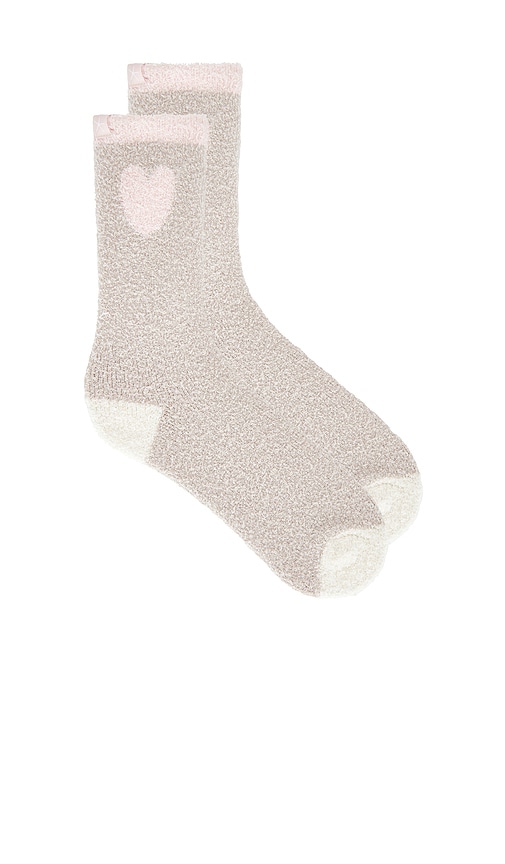 Barefoot Dreams Cozy Chic Color Block Heart Socks