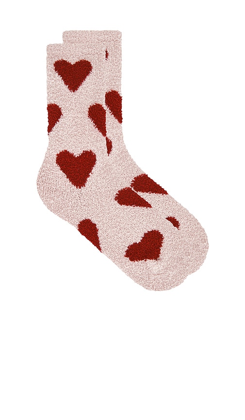 Barefoot Dreams Cozy Chic Heart Print Socks