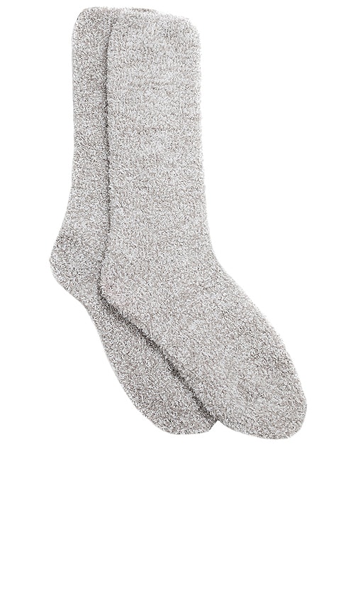 Shop Barefoot Dreams Cozychic Socks In Gray