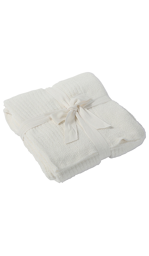 CozyChic Lite Ribbed Baby Blanket - Pearl - ivory & birch