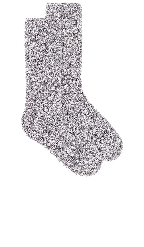 Barefoot Dreams Cozychic Socks In Çÿ³å¢¨è‰² & Ç™½è‰²