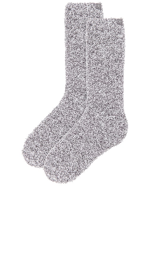 Shop Barefoot Dreams Cozychic Socks In Çÿ³å¢¨è‰² & Ç™½è‰²
