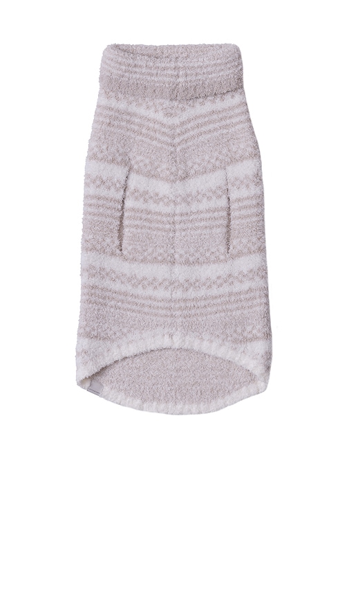 Barefoot Dreams Cozychic Checkered Stripe Pet Sweater