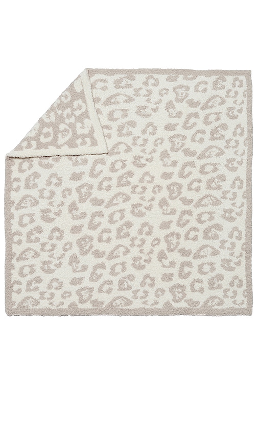 Barefoot Dreams CozyChic in The Wild Baby Blanket in Cream & Stone