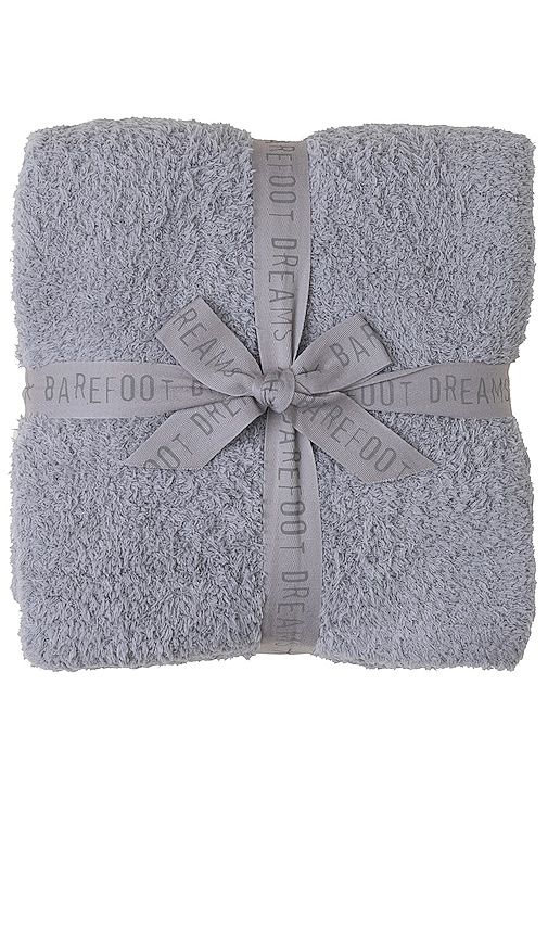 Barefoot Dreams Cozychic Ribbed Throw 毛毯 – 鸽灰色 In Dove Gray