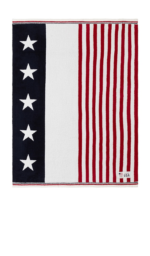 Barefoot Dreams Stars And Stripes Throw In 混靛蓝色