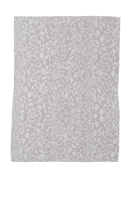 Barefoot Dreams Cozychic Fauna Leopard Throw In Stone & Cream
