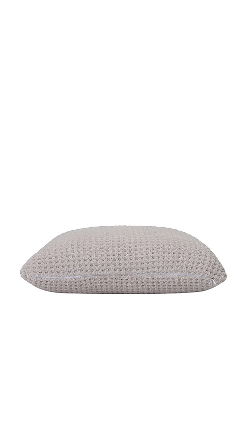 Barefoot Dreams Cozychic Waffle Pillow In Taupe,grey