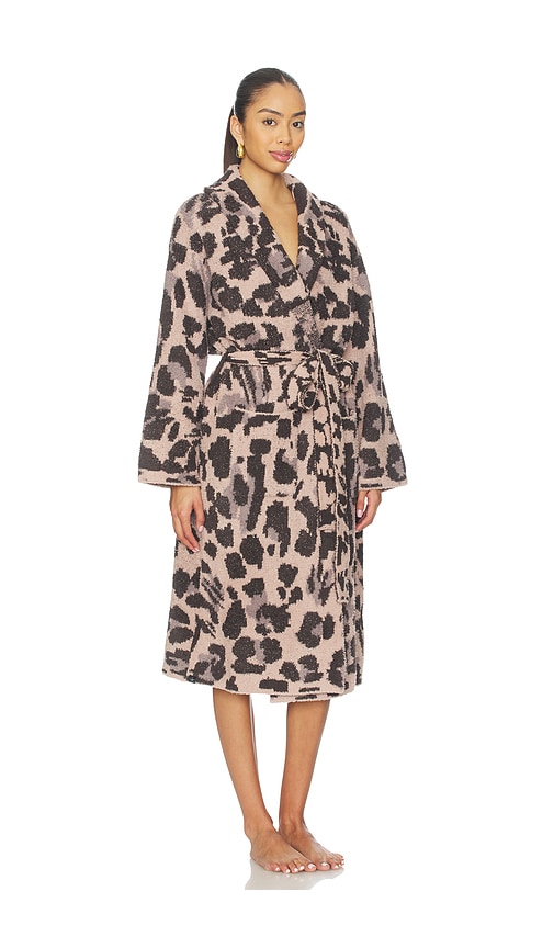 Barefoot Dreams Cozychic Exploded Leopard Robe In Multi
