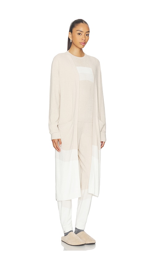  Barefoot Dreams Chaqueta Larga Ccul Wavy Colorblock En Color Beige Talla L  (también En M, S, Xl, Xs). 