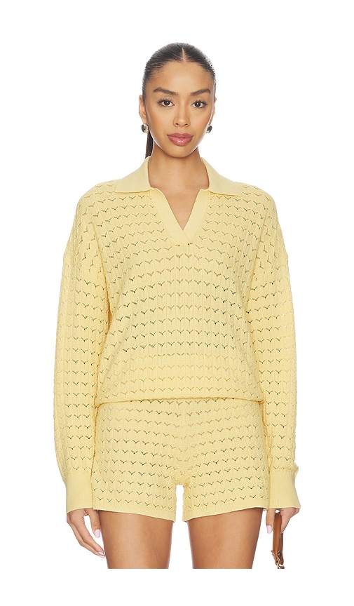 Barefoot Dreams Tulip Pointelle Collared Pullover | Thumbnail 3 Barefoot Dreams Tulip Pointelle Collared Pullover | Thumbnail 3