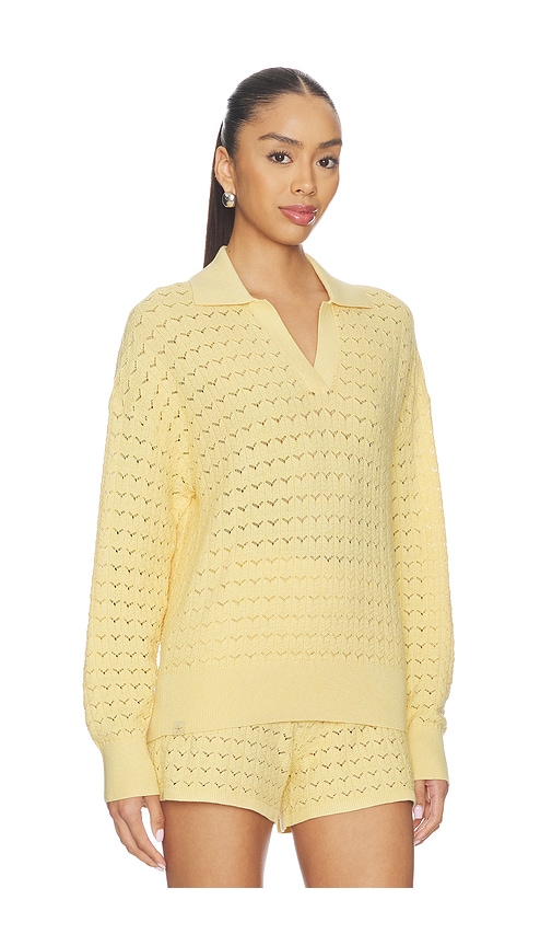  Barefoot Dreams Jersey Con Cuello Tulip Pointelle En Color Amarillo Talla M  (también En S, Xl, Xs). 
