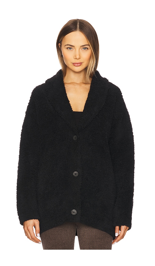 BAREFOOT DREAMS COZYCHIC FAUX SHEARLING BUTTONED JACKET 