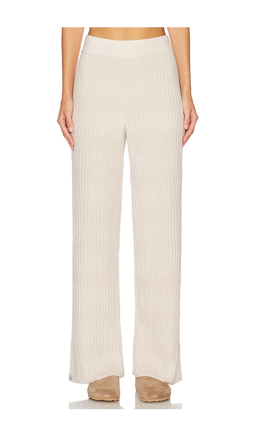 Shop Barefoot Dreams Cozychic Ultra Light Wave Pant In Beige