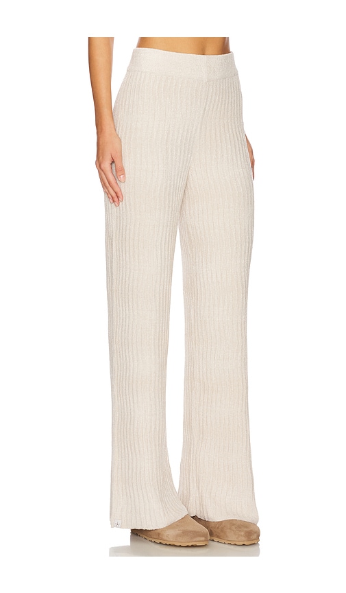 Shop Barefoot Dreams Cozychic Ultra Light Wave Pant In Beige