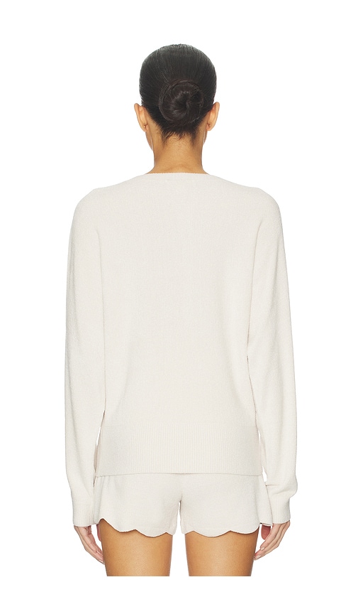  Barefoot Dreams Oberteil Mit Kurzer Knopfleiste Ccul Scallop Dolman In Cream. Größe S. Also In Xs, M, L. 