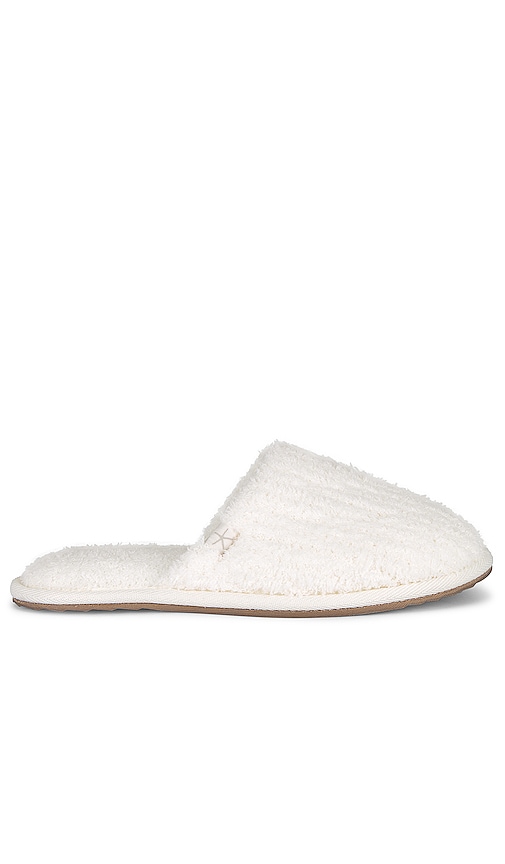 Barefoot Dreams Cozychic Ribbed Slipper In Pearl