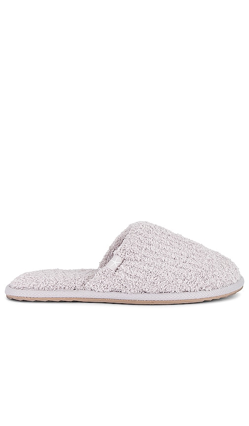 Barefoot Dreams Cozychic Ribbed Slipper In Silver Ice