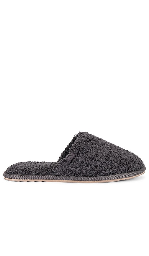 Barefoot Dreams Cozychic Ribbed Slipper In Carbon
