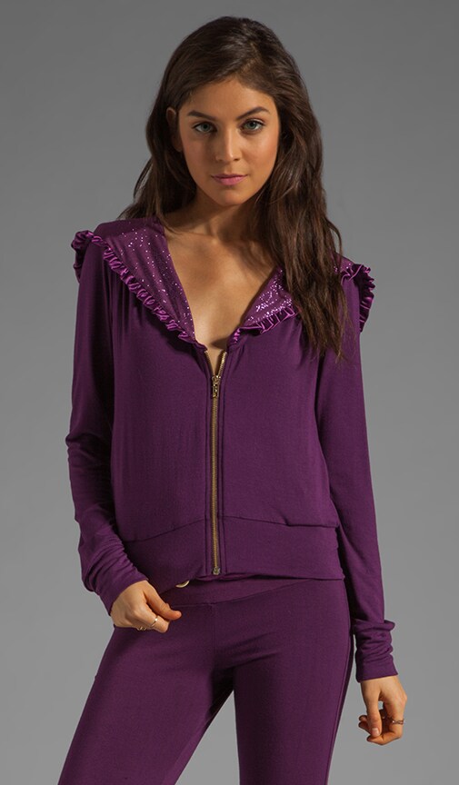 Lounge Glitter Unzip Me Hoodie