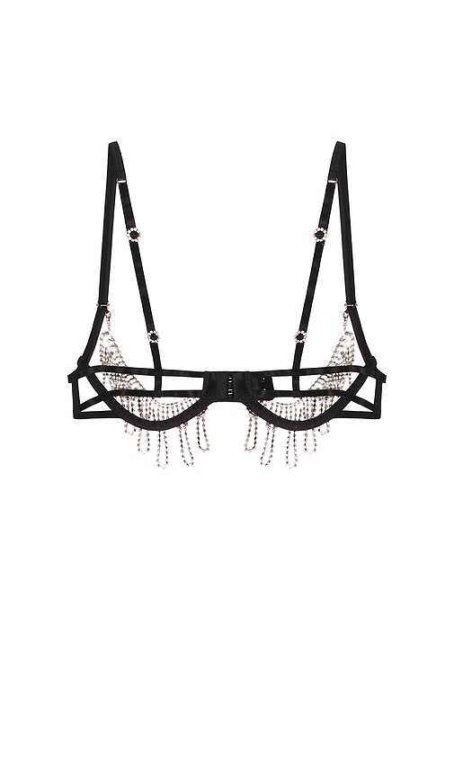 Bluebella Estelle Open Wired Bra In Black