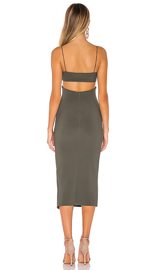 amelie panel midi dress