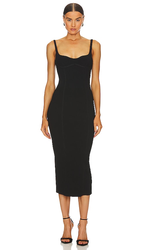 Bec + Bridge Zoey Midi Dress in Black