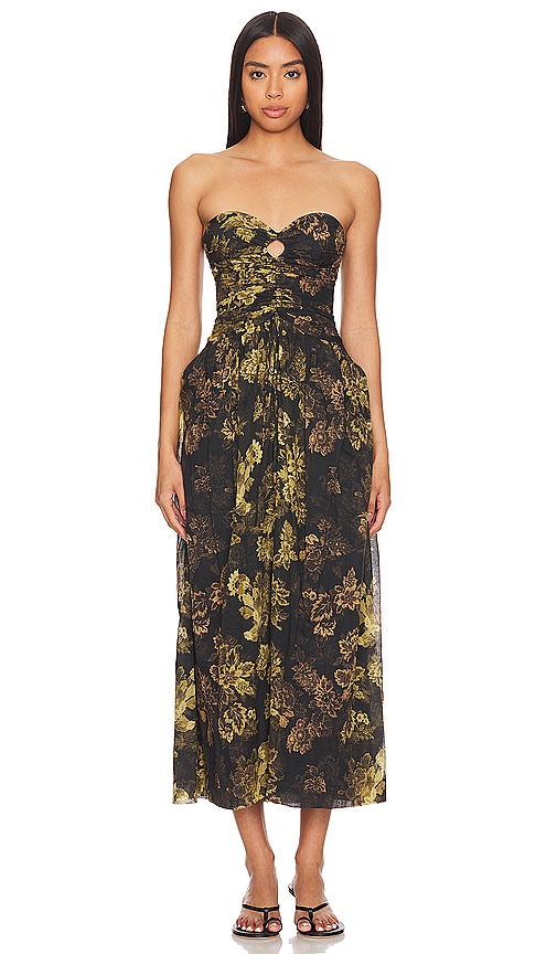 MOON DANCE STRAPLESS DRESS - INK – BEC + BRIDGE US