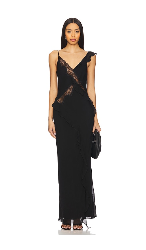 【関税込み】BEC + BRIDGE ブラック Diamond Days マキシドレス Bec + Bridge Diamond Days Maxi Dress in Black | REVOLVE