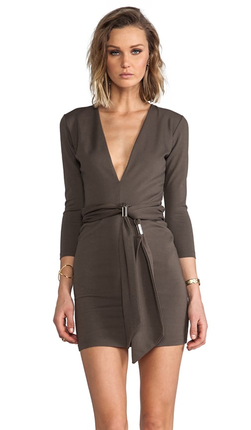 Exclusive Jaguar Long Sleeve Dress with Tie