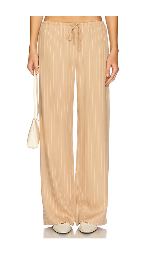Bec + Bridge Almeria Pant in Camel Stripe