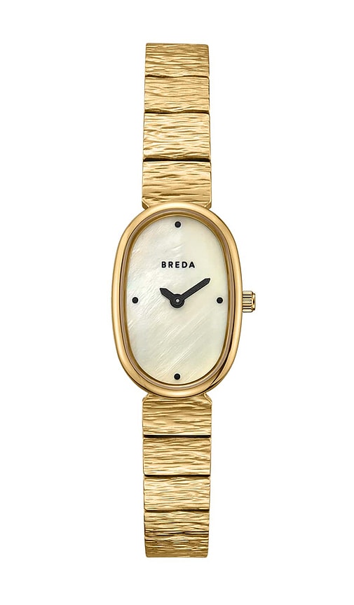 Shop Breda Jane Revival Watch In 金色 & 乳白色