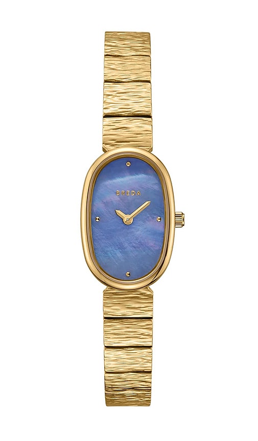 Shop Breda Jane Revival Watch In 金色 & 蓝色