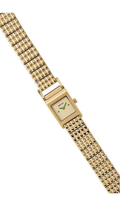  Breda Revel Watch In Metallic Gold. 