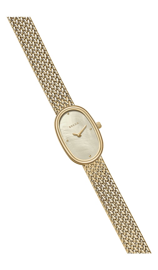  Breda Small Jane Watch In Metallic Gold. 