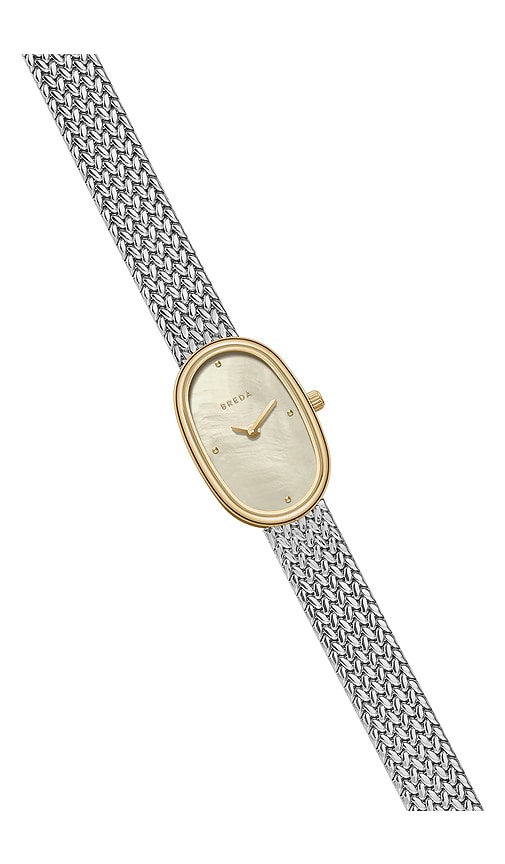  Breda Small Jane Watch In Metallic Silver,metallic Gold. 