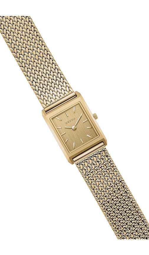  Breda Small Virgil Watch In Metallic Gold. 