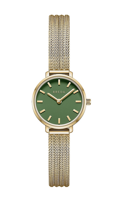 Breda Beverly Mesh Watch in Metallic Gold 175$