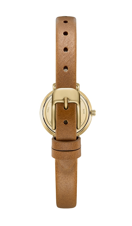  Breda Beverly Leather Watch In Metallic Gold. 