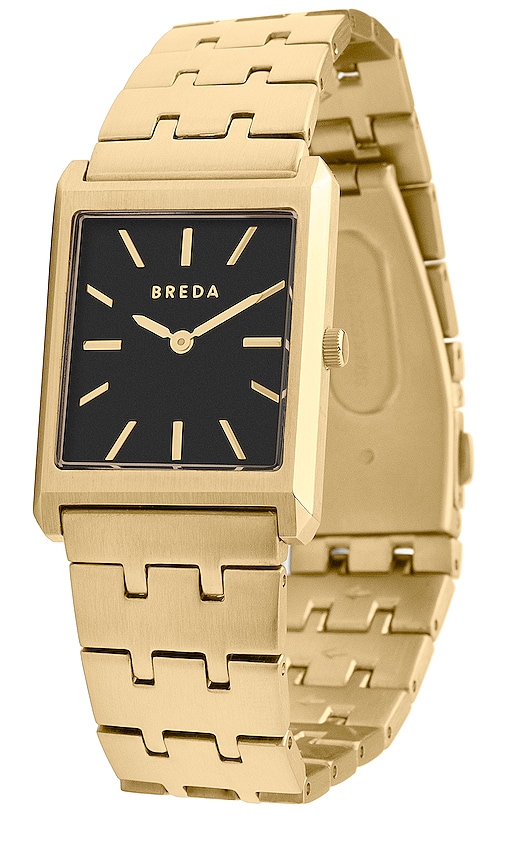 Shop Breda Virgil Watch In Gold & Black