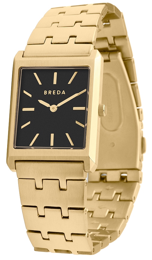 Shop Breda Virgil Watch In Gold & Black