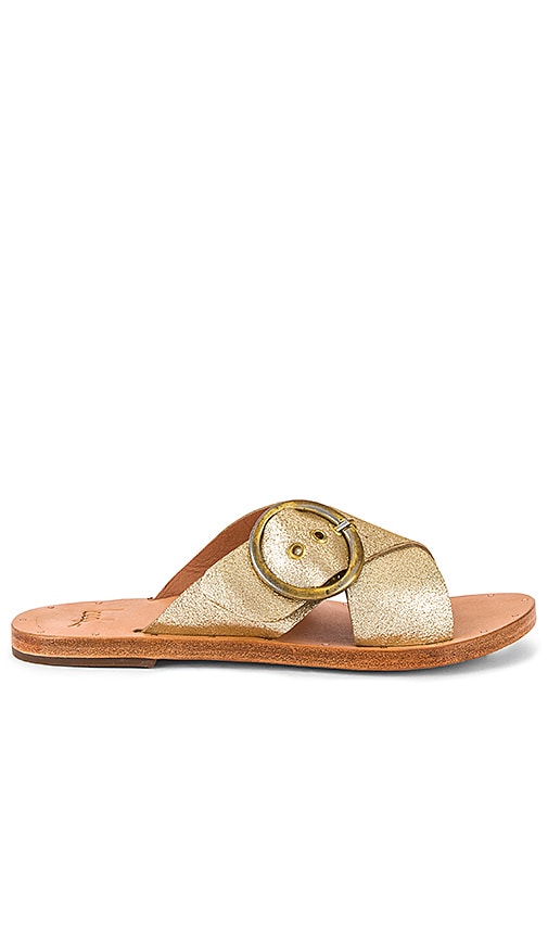 Beek Crow Sandal in Platinum & Natural