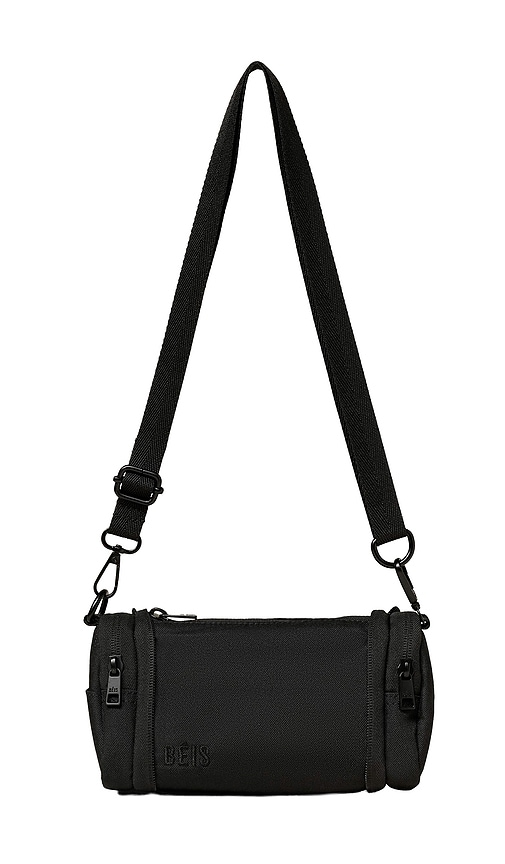 BEIS The Expandable Duffle Charm in Black.