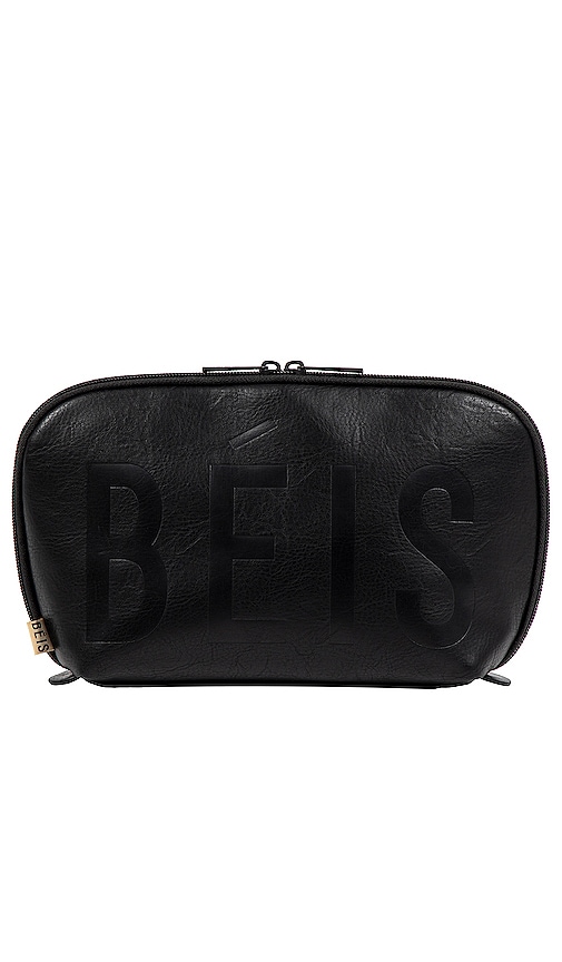 Shop Beis The Cosmetic Pouch Set In Black