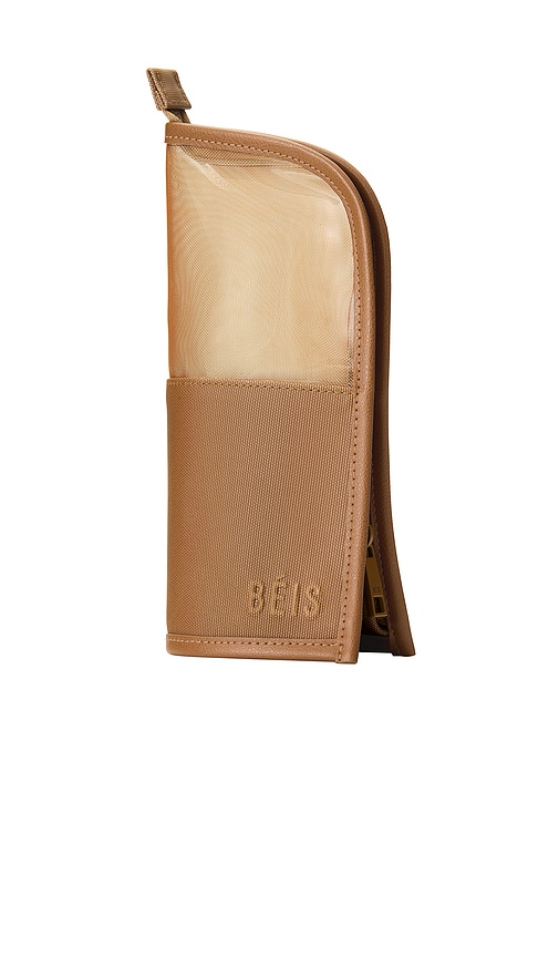 The Makeup Brush Pouch in Camel.