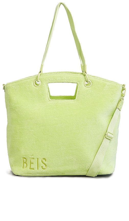BEIS The Terry Tote in Lime